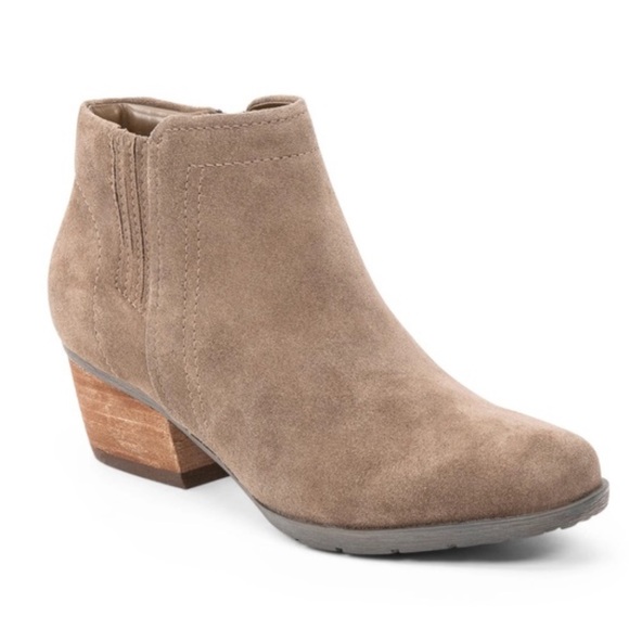 Blondo Shoes - Blondo waterproof ankle booties. Taupe grey suede w/ inside zippers.
